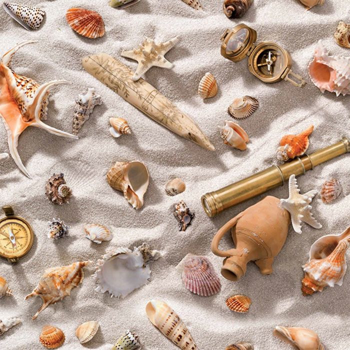 Клеенка столовая Photoprint 140 см, рулон 20 п.м., 709 Ракушки