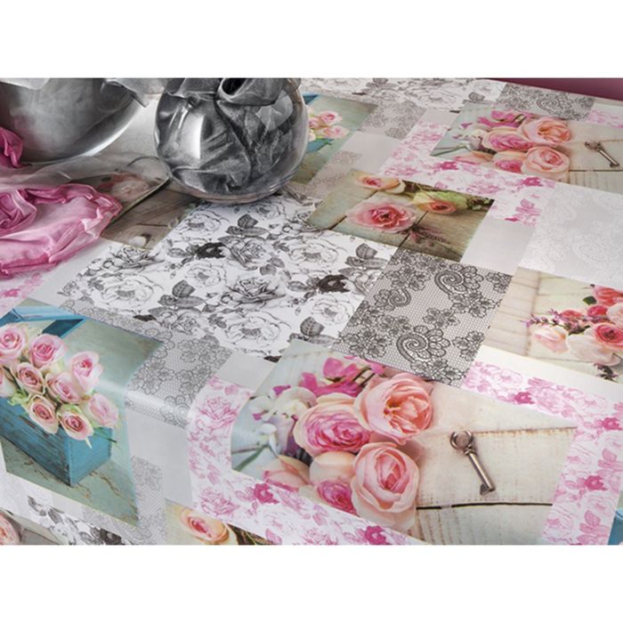 Клеенка столовая, ширина 140 см "Wondertex. Романтика", рулон 20 м