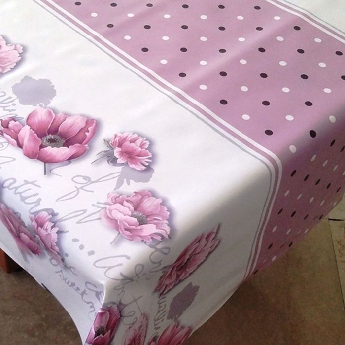 Клеенка столовая, ширина 140 см "Wondertex. Нежность", рулон 20 м