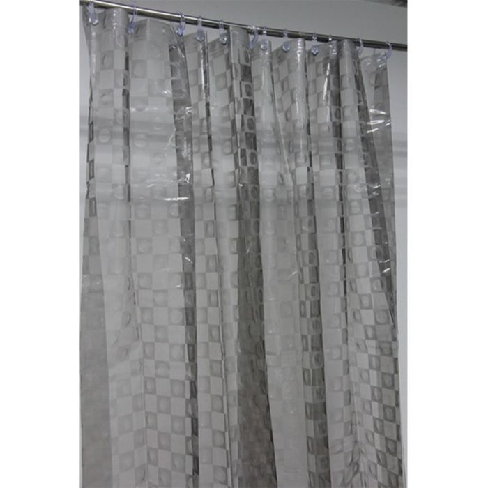 Штора для ванной 180х200 см, La Vita 3D, A027-2007 графит