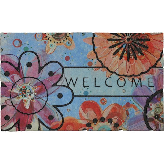 Коврик придверный 46х76 см, "Kaleidoscope Floral" Калейдоскоп