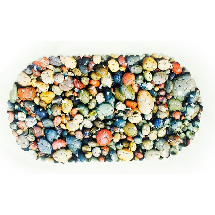 Коврик овальный 69х39 см "Галька"