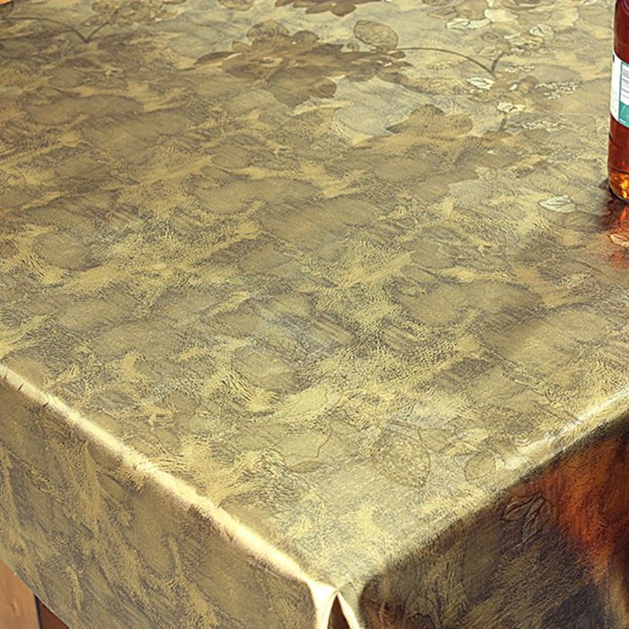 Клеенка столовая "Велюр", 137 см, рулон 20 п.м., 274-M003, золото