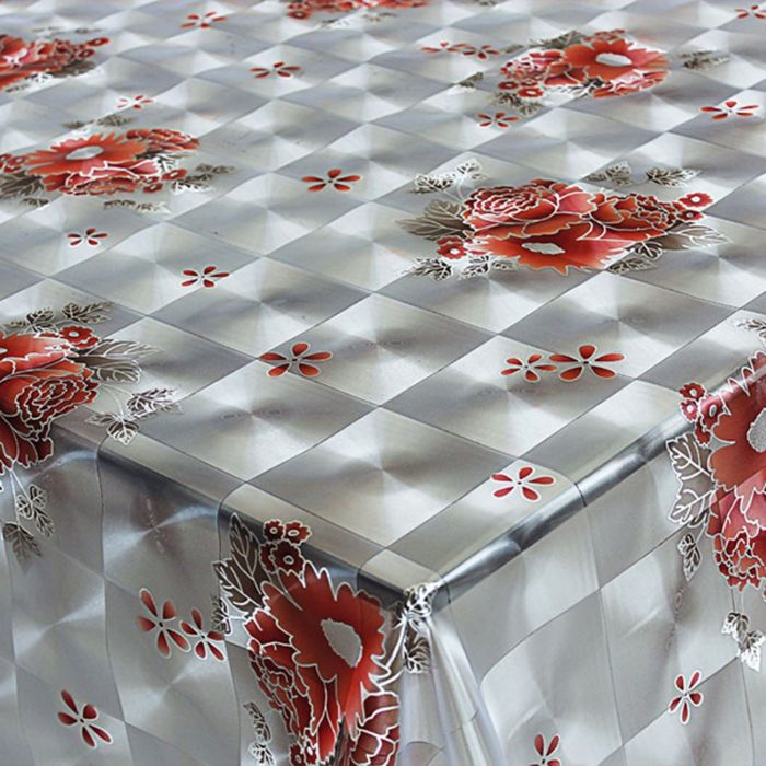 Клеенка столовая "Селена Люкс", 137 см, рулон 20 п.м., ТС207-К31-1