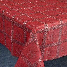 

Клеёнка столовая «Ажурная», 135 см, рулон 15 пог. м., цвет красный