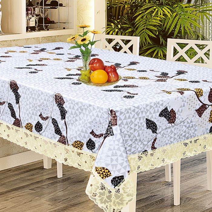 Скатерть "Донна Роза", Листья, овал 132х178 см