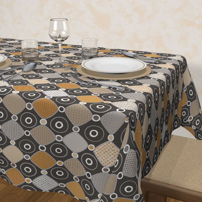 Клеенка столовая, ширина 140 см "Orizzonti. Помпеи", рулон 20 м