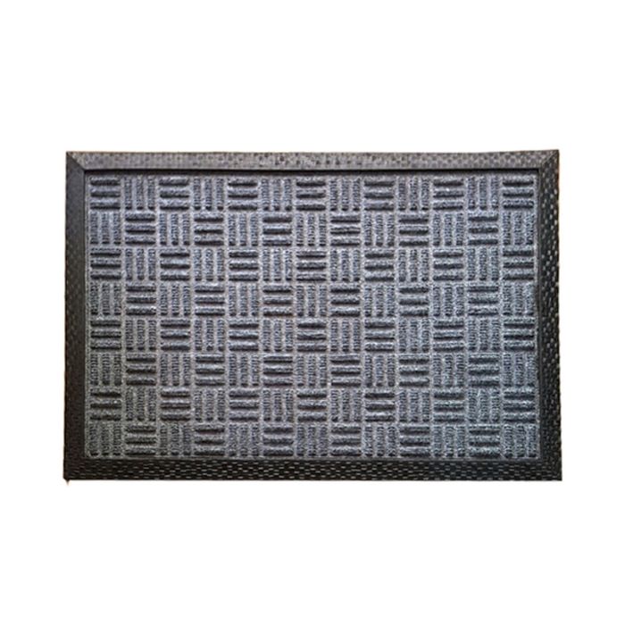 Коврик влаговпитывающий 50х80 см, плетение серый