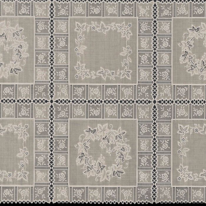 Клеенка столовая "Ажурная", ТВP955, 138 см, рулон 15 п.м., бежевый