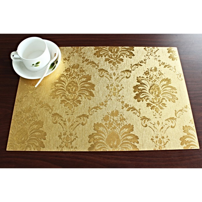 Клеенка для стола "Table Mat" Metallic, золото, 80 см, рулон 20 п.м., TD 144-А003