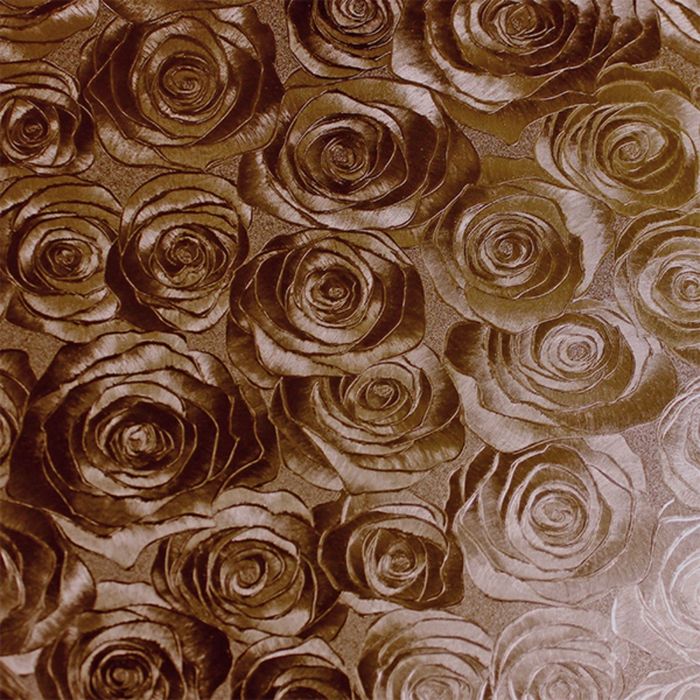 Клеенка для стола "Table Mat" Metallic, кофе, 80 см, рулон 20 п.м., TD 192-A041