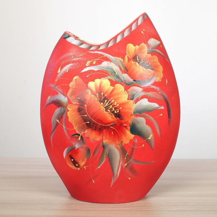 Ваза "Ракушка" акрил, малина