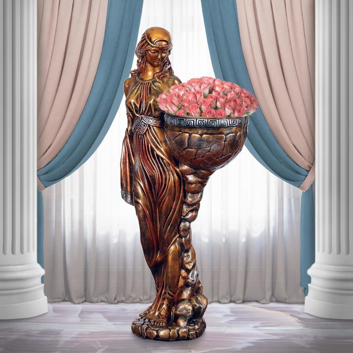 Кашпо "Гречанка" бронза 80 см