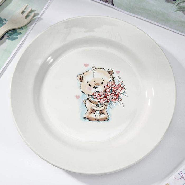 Тарелка мелкая 20 см "Кроха", МИКС