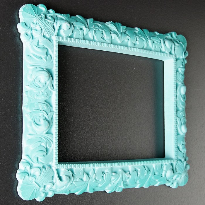 Фоторамка "Орхидея" мятная, 21х17см