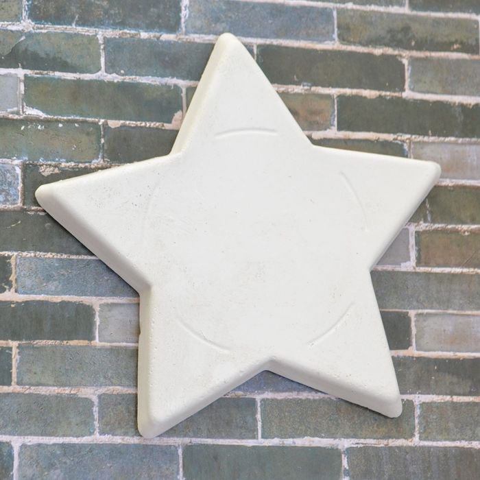 Фигурка под раскраску "Звезда" 12х12х1 см, белая