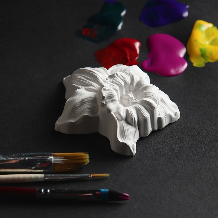 Фигурка под раскраску "Нарцисс" , 6х7х2 см, белая