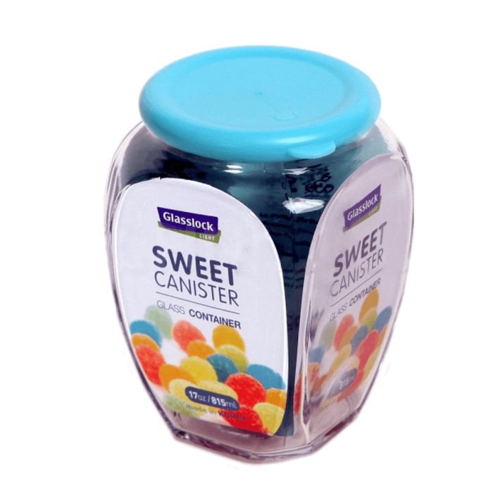 Контейнер для сыпучих Glasslock, 815 мл, голубой