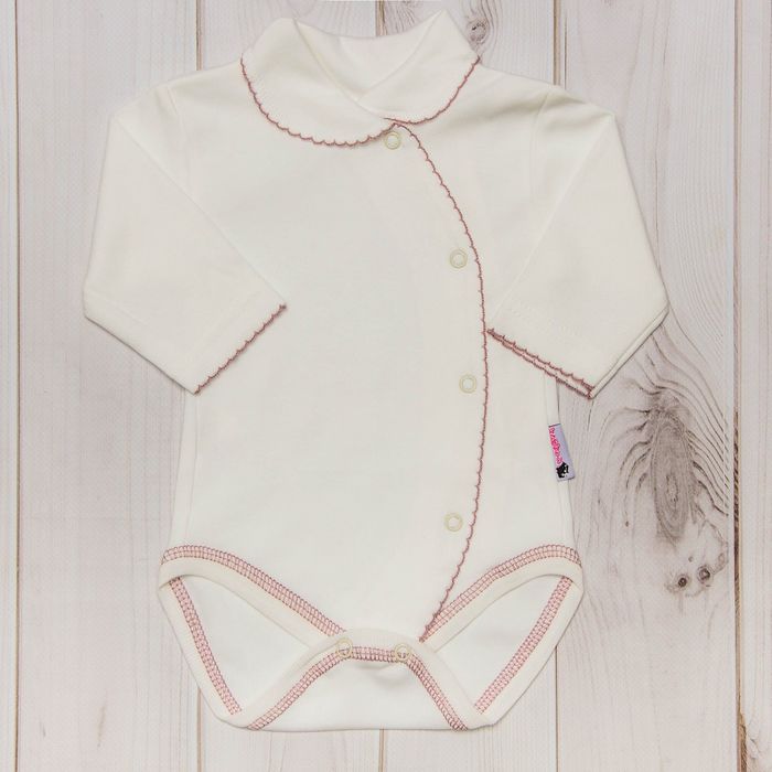 Боди детское, рост 56 см, цвет экрю 37э-323_М