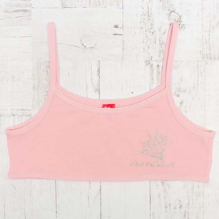 Топ для девочки, рост 164 см, цвет розовый