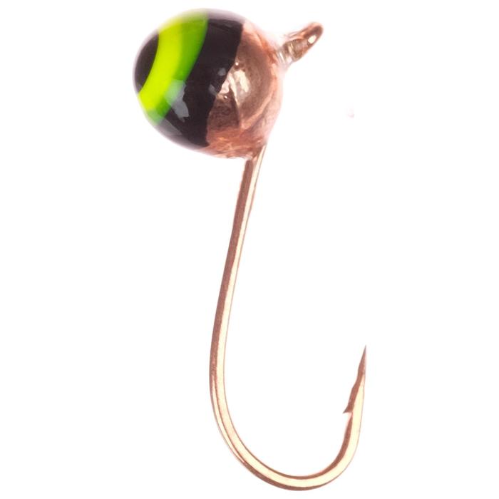 Мормышка W Spider «Шар» с ушком, 4,0 мм, вес 0,65 г, 1-Cu гальваника с покраской