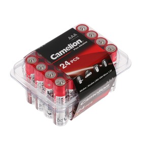 Батарейка алкалиновая Camelion Plus Alkaline, AAA, LR03-24BOX (LR03-PB24), 1.5В, набор 24 шт. от Сима-ленд