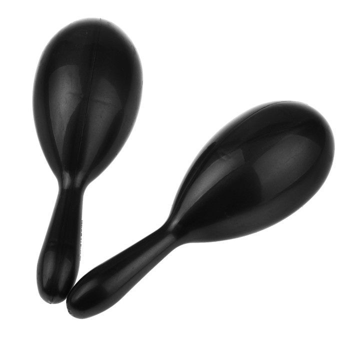 Маракас однотонный, набор 2 шт., цвет металлик