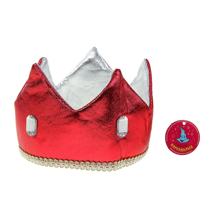 Карнавальная корона красная