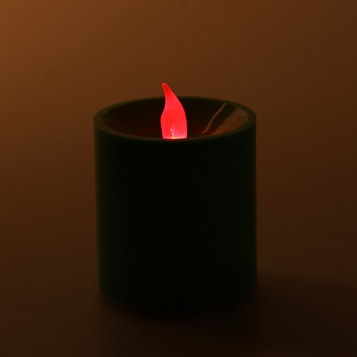 Свеча светодиодная прямая, цвета МИКС