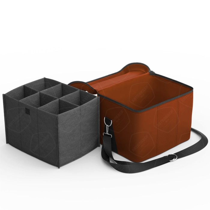 Автомобильная сумка, экокожа, оранжевая