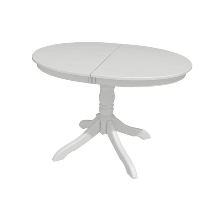 Стол "Романс", 106 (136) х 78 х 75 см, цвет белый