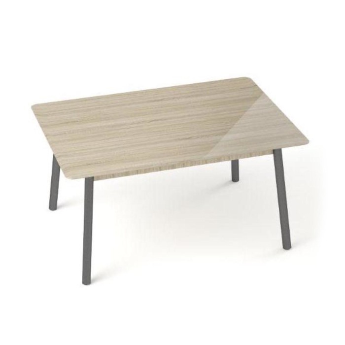 Обеденный стол "Хайп № 6", нераздвижной Триплекс, 1000Х700 мм, цвет сонома