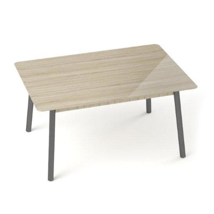 Обеденный стол "Хайп № 6", нераздвижной Триплекс, 1200х700 мм, цвет сонома