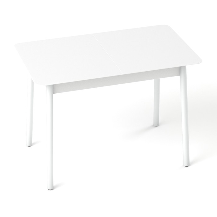 Обеденный стол "Хайп", нераздвижной 1200х700 мм, Мателак Триплекс, цвет белый