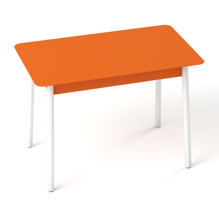 Обеденный стол "Хайп", нераздвижной 1200х700 мм, Мателак Триплекс,цвет оранжевый