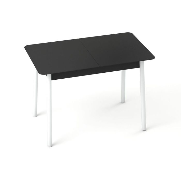 Обеденный стол "Хайп", нераздвижной 1200х700 мм, Мателак Триплекс, цвет черный