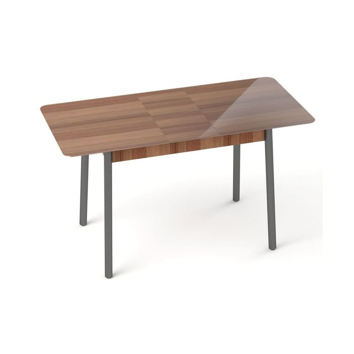 Обеденный стол "Хайп", раздвижной 1150(1450)х700 мм, Триплекс, цвет слива валис