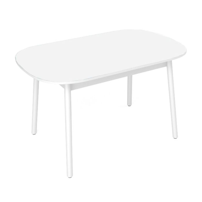 Раздвижной стол "Винтаж", 1150(1450)х700 мм, белый матовый/ножки белые