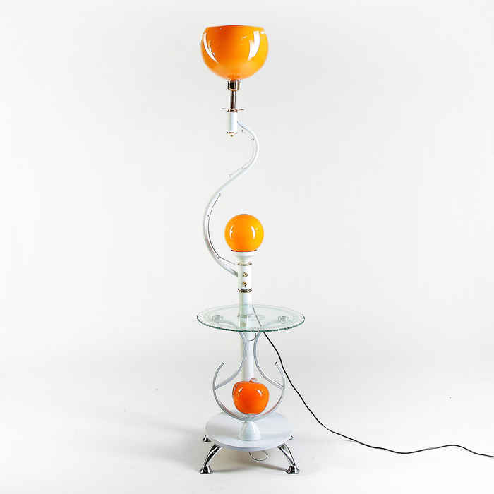Светильник напольный 8910 со столиком "Огненный шар" Е27 40W 175х41х26 см