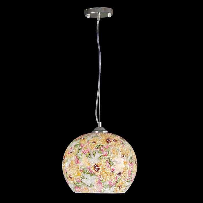 Светильник подвес "Аиша" E27 1х40Вт желт./красн./зелен. 25х25х27 см