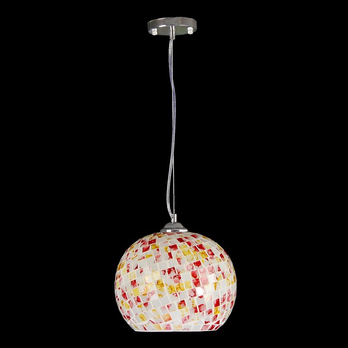Светильник подвес "Аиша" E27 1х40Вт син./бел./роз. 25х25х27 см