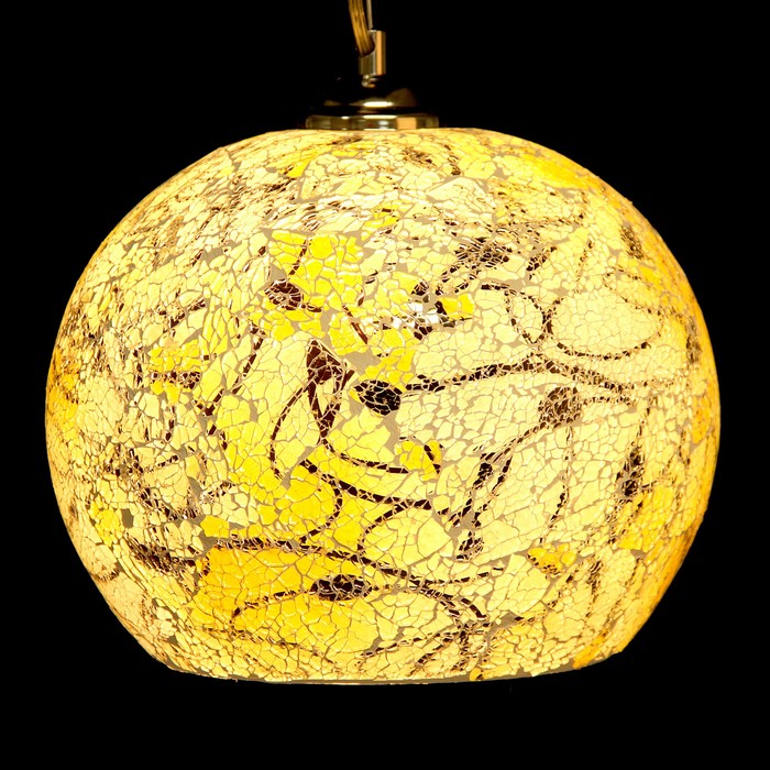 Светильник подвес "Аиша" E27 1х40Вт желт. 25х25х27 см