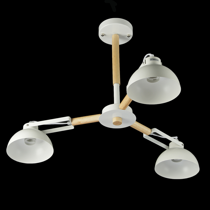 Люстра "Джоелл" E27 3х60Вт белый 80х80х30 см