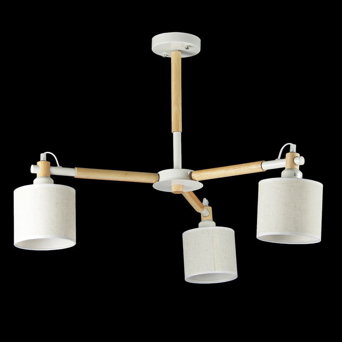 Люстра "Джозеф" E27 3х60Вт белый 80х80х30 см