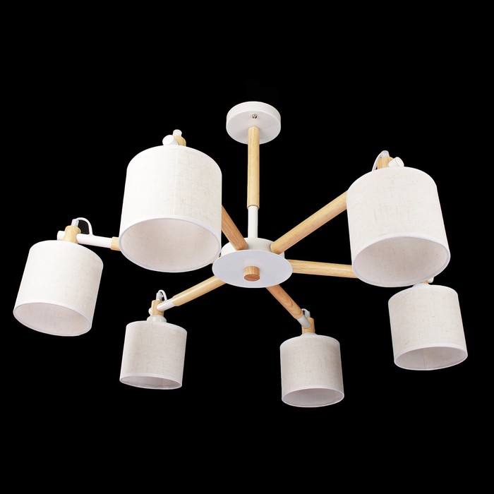 Люстра "Джозеф" E27 6х60Вт белый 80х80х30 см