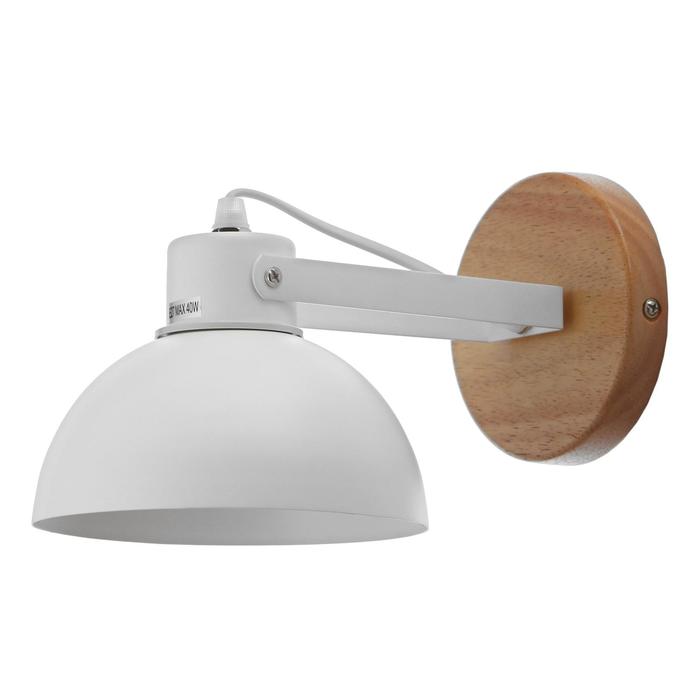 Бра "Джоелл" E27 1х40Вт белый 25х15х15 см