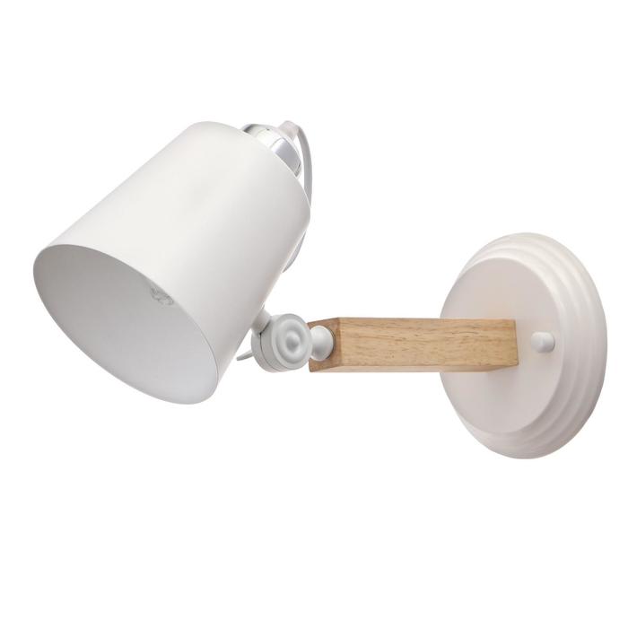 Бра "Джинет" E27 1х40Вт белый 32х13х13 см