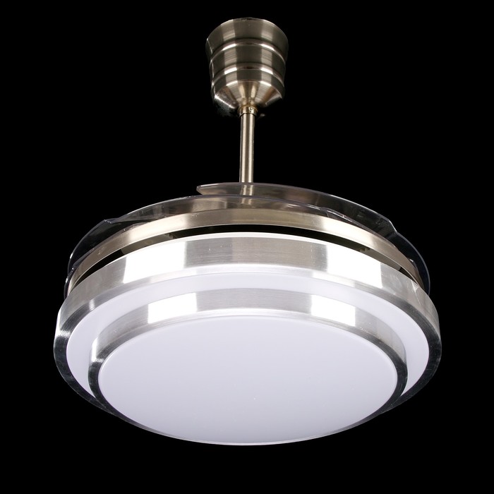 Светильник вентилятор "Норд" 2LEDх36Вт тепл/хол. бел./сер. 115х115х45 см