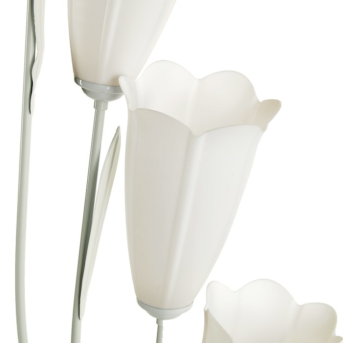 Светильник напольный 953/5 "Нарцисс" E27 5х15Вт белый 27х27х150 см