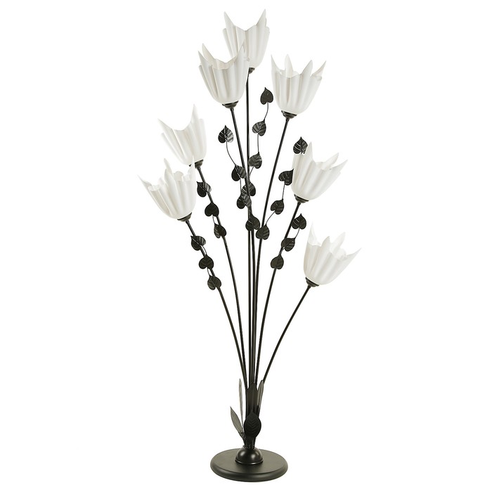 Светильник напольный "Тюльпаны" E27 7х40Вт черный 27х82х157 см